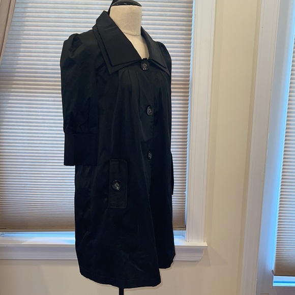 NWT TCEC Satin Knee Length Elbow Sleeve Jacket - Picture 6 of 10